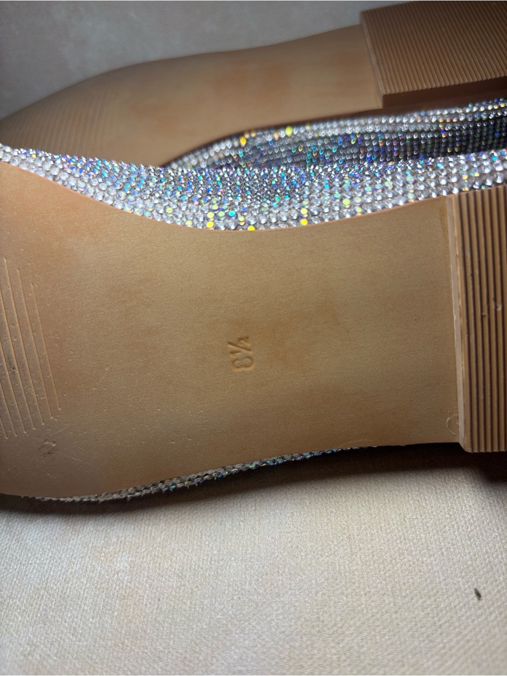 Matisse Roxy Rhinestone Square Toe Ballet Flats, Size 8.5 - Picture 11 of 12